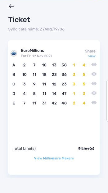 Check my deals lotto ticket euromillions